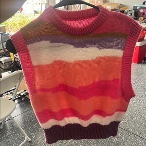 COPY - Colorful Striped Women's Sweater Vest